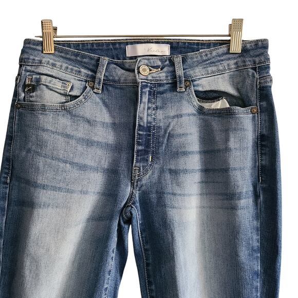 KANCAN Cassandra Mid Rise Ankle Skinny Jeans Medium Wash KC8274M Women's 9/28 - Picture 4 of 12
